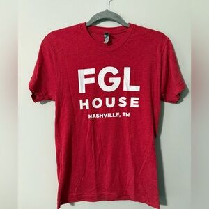 Next Level Apparel Florida Georgia Line Red Tshirt